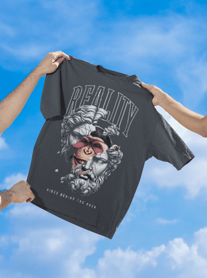 Reality grey oversized tshirt