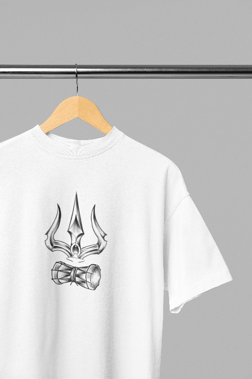 Maha Mritunjaya White oversized tshirt