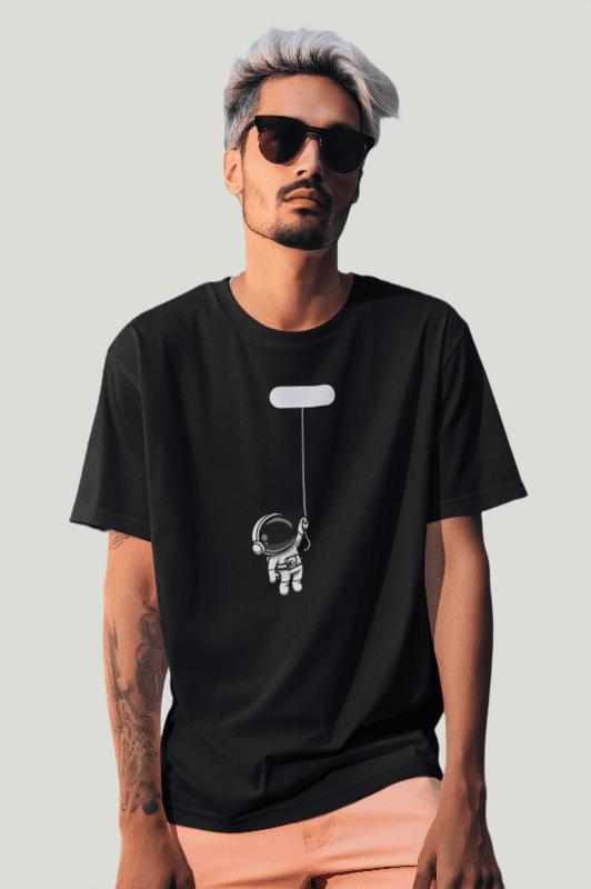 Astronaut Black oversized tshirt