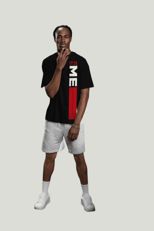 IT IS ME Black oversized tshirt