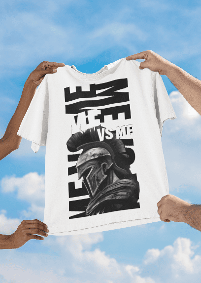 ME vs ME white oversized tshirt