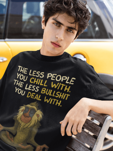 Mantra of Life black oversized tshirt
