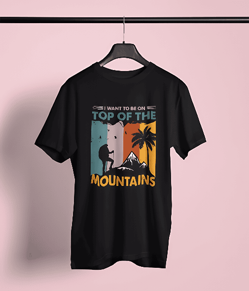 Hiking Black oversized t-shirt