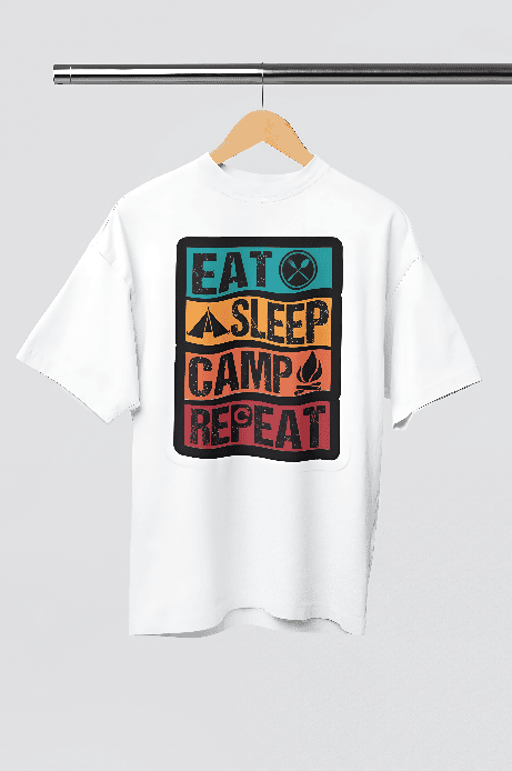 Travel anthem white oversized t-shirt