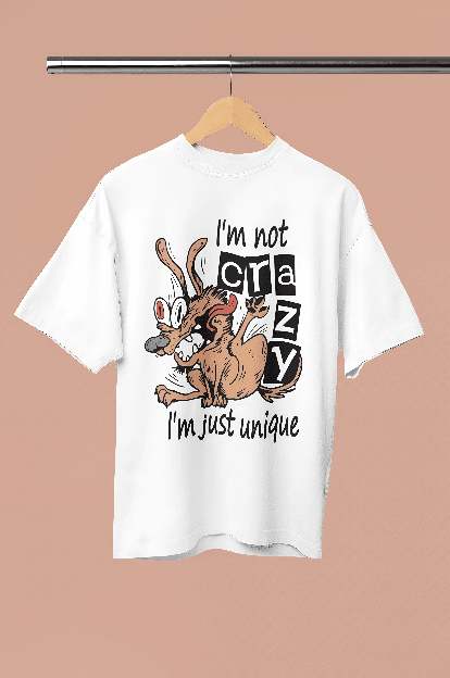 Crazy white oversized t-shirt