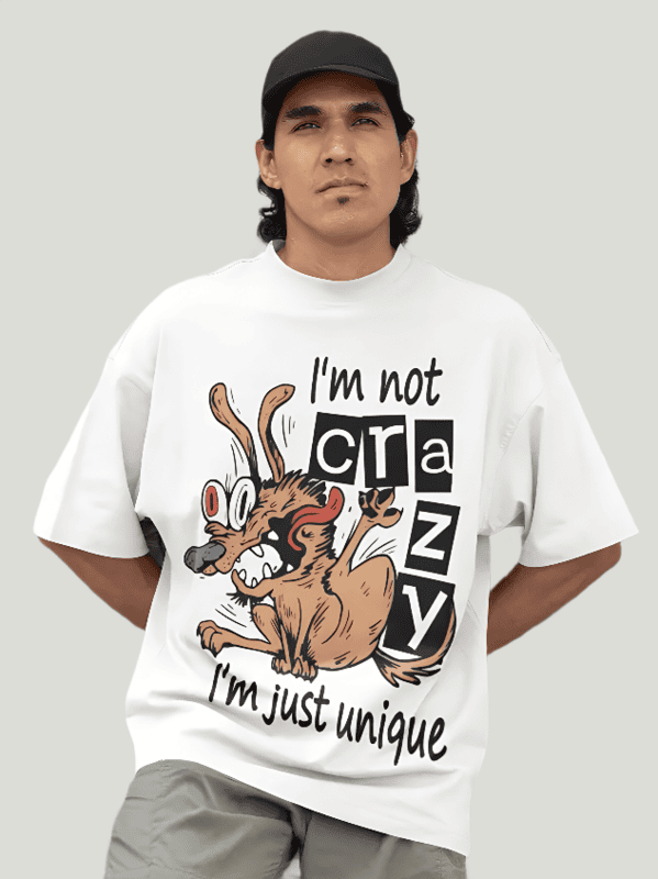 Crazy white oversized t-shirt