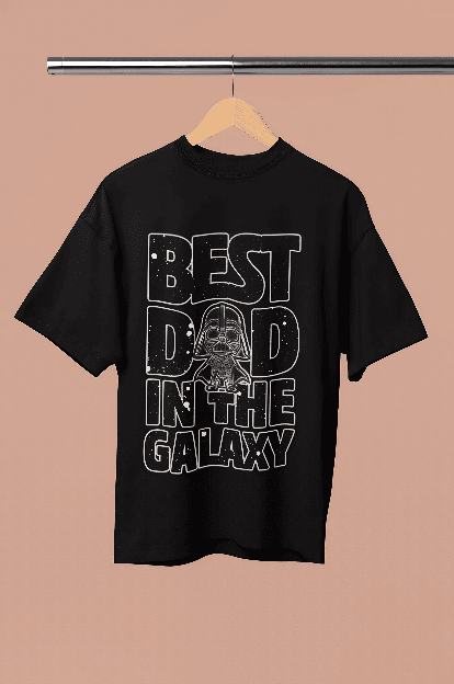 Best Dad Black oversized t-shirt