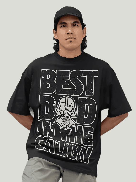 Best Dad Black oversized t-shirt