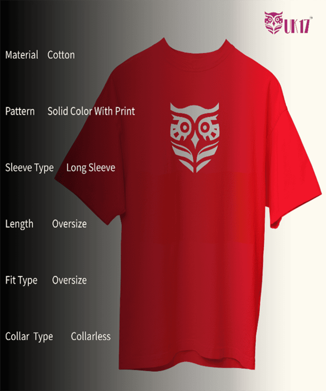 Hungry Dog printed red oversized t-shirt