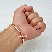 5mm Pure Solid Copper Kada for Men Women