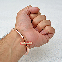 5mm Pure Solid Copper Kada for Men Women