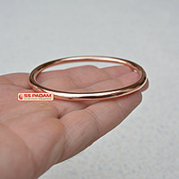 5mm Pure Solid Copper Kada for Men Women