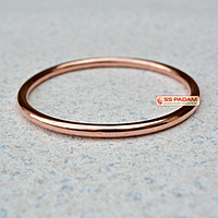 5mm Pure Solid Copper Kada for Men Women