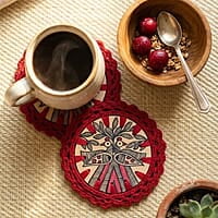 Madhubani Coaster Mayur Madhubani Coaster Mayur