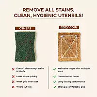 Eco-Friendly Coir Scrubber (Pack of 5 Pcs)