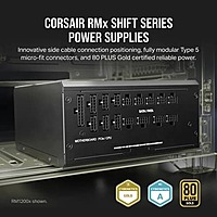 Corsair RM1000x Shift 1000W Gold ATX 3.1 Fully Modular PSU – 80 Plus Gold