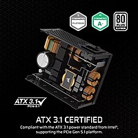 Corsair SF850 Platinum 850W ATX 3.1 Fully Modular SFX Power Supply – 80 Plus Platinum