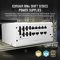 Corsair RM750x Shift 750W Gold ATX 3.1 Fully Modular PSU – 80 Plus Gold | White