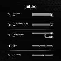 Corsair CX550 550W SMPS – 80 Plus Bronze | 2 PCIe Connectors | 5 Years Warranty