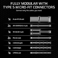 Corsair SF750 ATX 3.1 750W SFX PSU – 80 Plus Platinum  Fully Modular