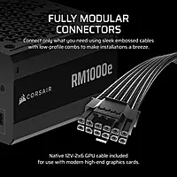 Corsair RM1000e ATX 3.1 1000W PSU – 80 Plus Gold  Fully Modular