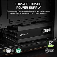 Corsair HX1500i 1500W Platinum ATX 3.1 Fully Modular PSU – 80 Plus Platinum