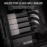 Corsair WS3000 3000W Platinum ATX 3.1 Fully Modular Workstation PSU – 80 Plus Platinum