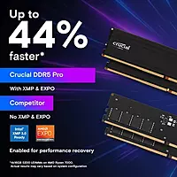 Crucial Pro 16GB 6000MHz DDR5 RAM – CL48 | Intel XMP & AMD EXPO Support
