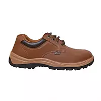 Allen Cooper 11102 | Upper Brown Barton Leather Double Density DIP-PU Sole Safety Shoe | Steel Toe