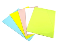 Pack of 12 Yellow Coloured A4 Whiteboards