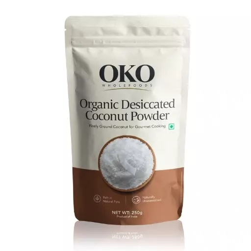 Organic Snow White Desiccated Coconut Powder – 250 g
