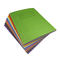 Janrax 9x7"" Red 80 Pages Feint and Ruled Exercise Book