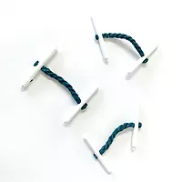 Pack of 500 Janrax Plastic End 25mm Treasury Tags