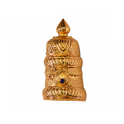 Gold Plated Half Crown Mukut for Hindu God and Goddess Idols