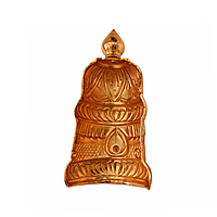 Gold Plated Half Crown Mukut for Hindu God and Goddess Idols
