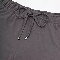 Enamor Essentials Womens E014-Mid Rise Slim Fit Basic Straight Leg Lounge Pants