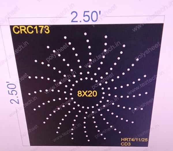 CRC173 2.5X2.5 FEET 8X20 HOLES 160 HOLES