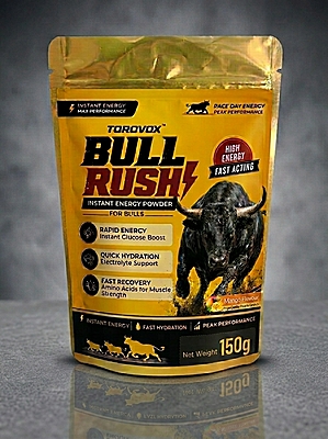 TOROVOX BULL RUSH INSTANT ENERGY POWDER FOR BULLS -150 GRMS