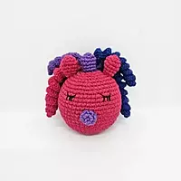 Handmade Crochet Unicorn Baby Rattle Ball