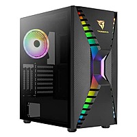 AeroCool Cronus ARGB E-ATX Mid Tower Case – Tempered Glass | Black