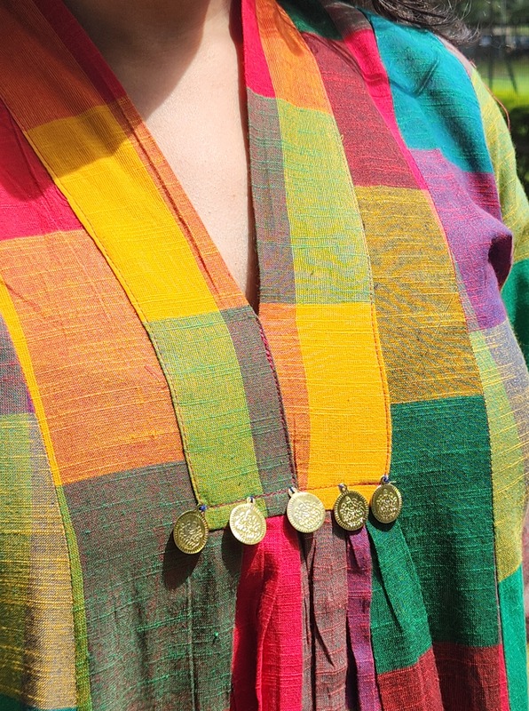 Srivalli's Everyday Flare Dress  - Green Hues