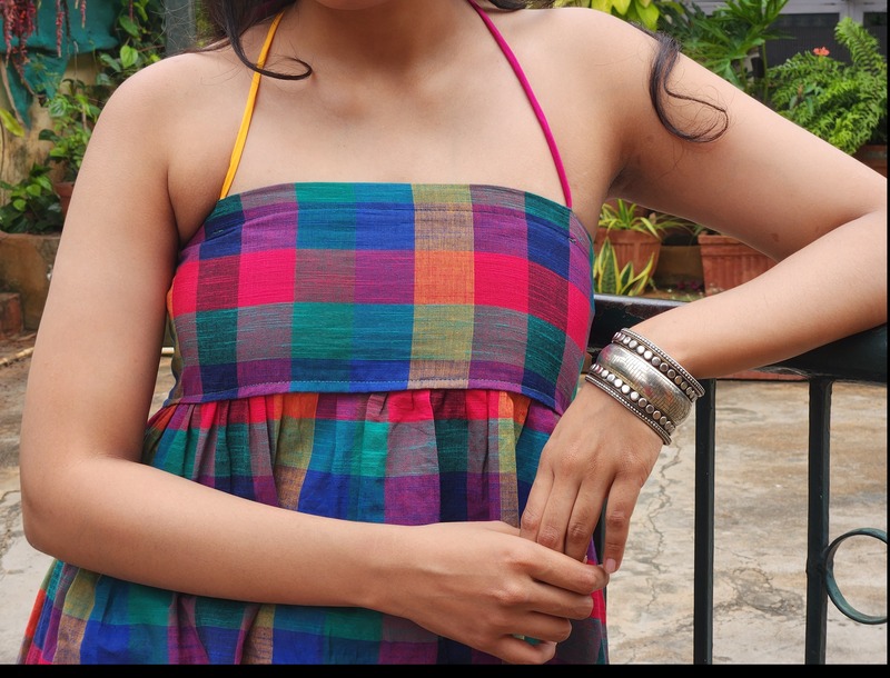 Kalpana's Classic Tube Dress - Blue Hues