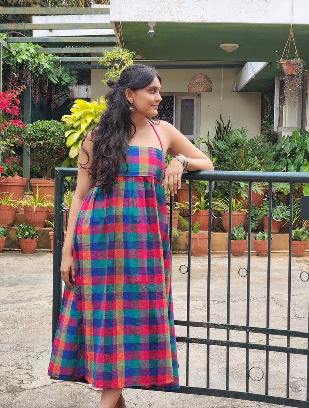 Kalpana's Classic Tube Dress - Blue Hues