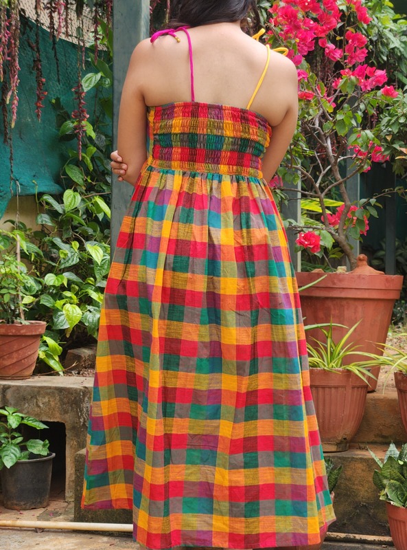 Kalpana's Classic Tube Dress - Green Hues