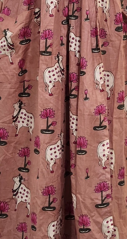 Diya's Sleeve-Less Wrap Dress - Pink & Pichwai