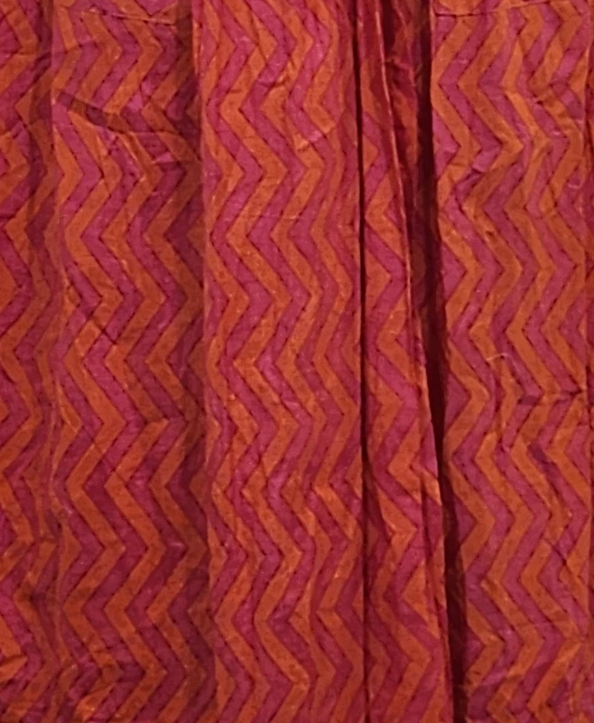 Diya's Sleeve-Less Wrap Dress - Pink & Orange ZigZag