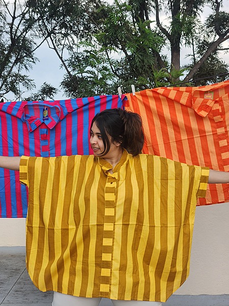 Junoon's Anti-Fit Shirt - Mustard & Yellow Stripes