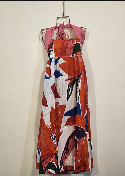 Hoor's Halter Neck Tube Dress - Floral Fusion