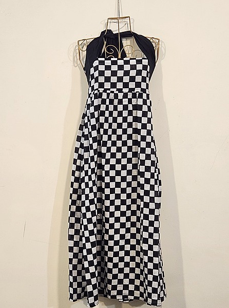 Hoor's Halter Neck Tube Dress - Check Mate