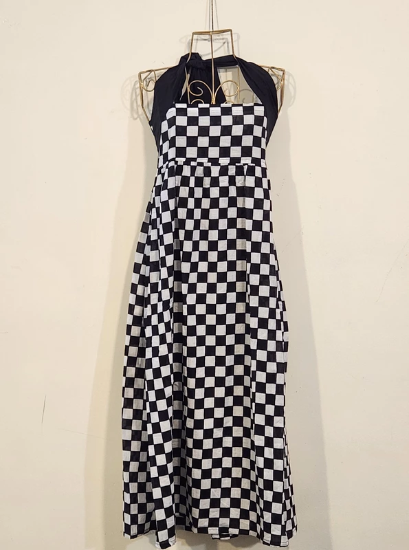 Hoor's Halter Neck Tube Dress - Check Mate